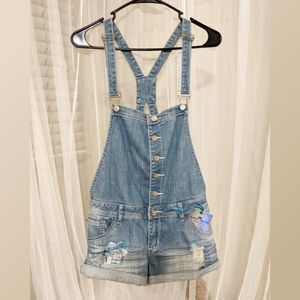 Bootie ripped overalls